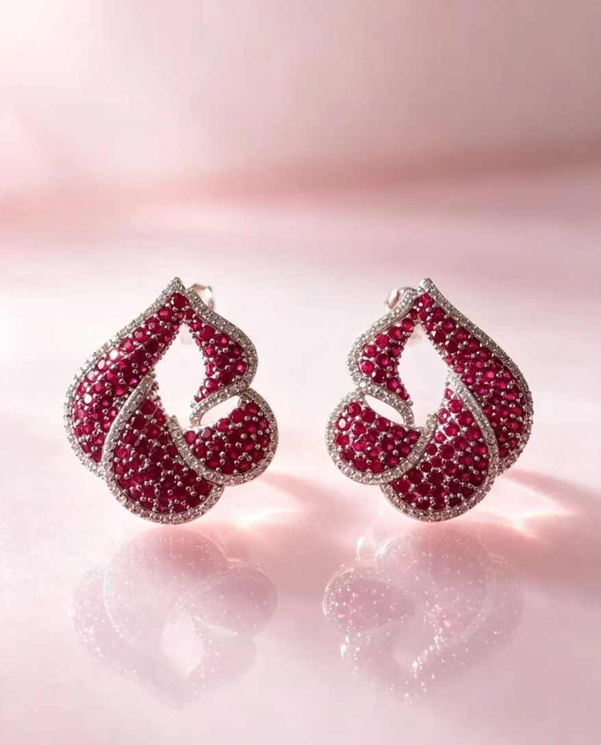 Willow Earrings — Red